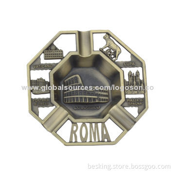 Metal Souvenir Ashtrays, OEM and ODM Welcomed, with Good QualityNew